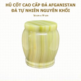 Hũ Cốt Cao Cấp Đá Afghanistan (Đá Tự Nhiên) 16cm x 19cm - HP-36