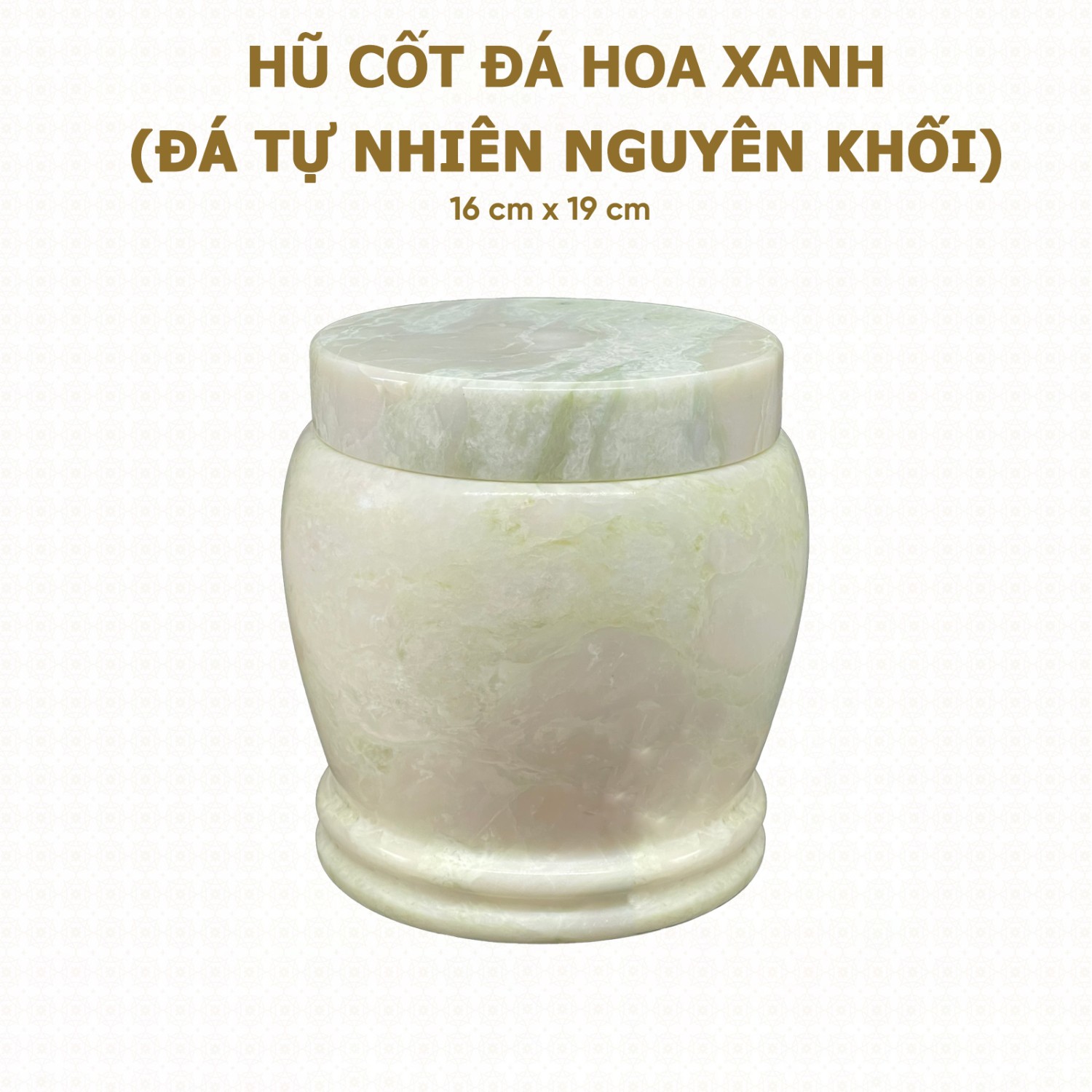 Đá Hoa Xanh (đá tự nhiên nguyên khối) 16cm x 19cm - HP-20